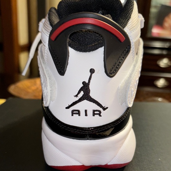 NWT- Jordan 6 Rings White/Black-Varsity Red Sneakers. Never worn!!! - Picture 2 of 16